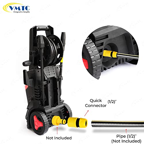 VMTC Quick Connector Set (1/2"): 2-Piece Kit for Gardening & High-Pressure Car Washers (Compatible with Karchre K1-K7, Bosch AQT, Black & Decker, Hübertt, and More) - Image 3