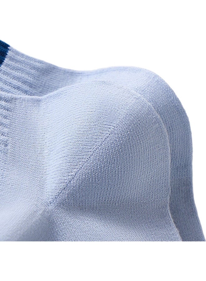 THREEGUN Men'S Socks Men'S Combed Cotton Color-Block Mid-Calf Socks Pure Cotton 100% Cotton Socks - Image 1