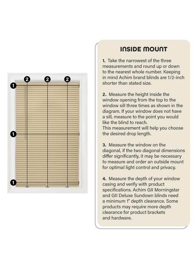 Achim Home Furnishings DSG229GY06 Cordless GII Deluxe Sundown 1" Room Darkening Mini Blind, Grey, 29" x 64" - Image 4