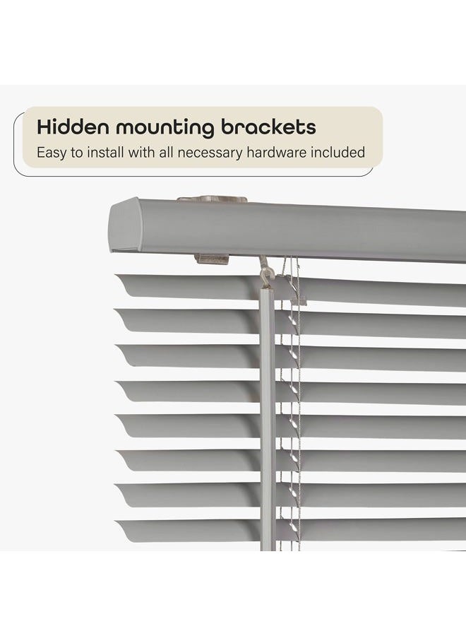 Achim Home Furnishings DSG229GY06 Cordless GII Deluxe Sundown 1" Room Darkening Mini Blind, Grey, 29" x 64" - Image 3