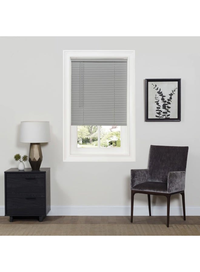 Achim Home Furnishings DSG229GY06 Cordless GII Deluxe Sundown 1" Room Darkening Mini Blind, Grey, 29" x 64" - Image 1