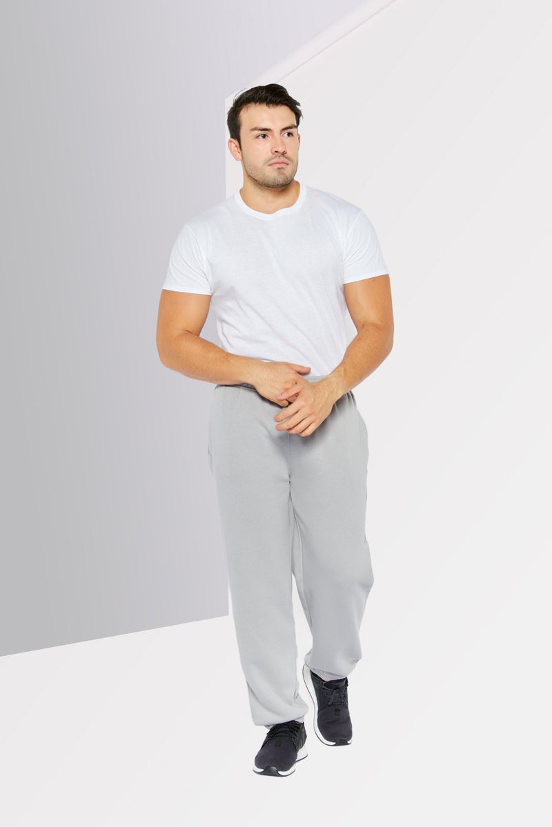 DKNY Sport سروال رياضي للرجال مع حبل سحب، فضي - Image 2