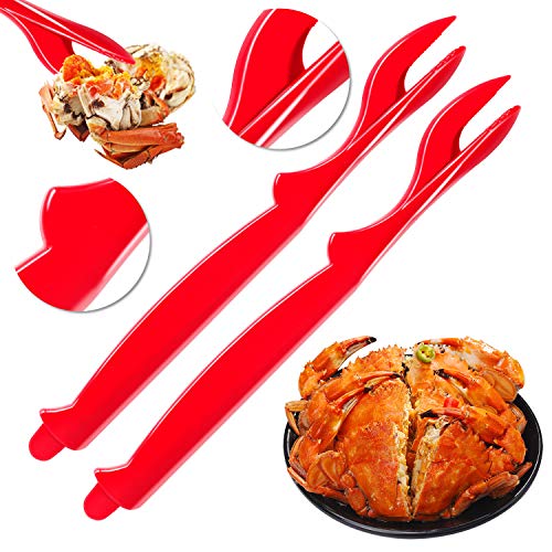 ZAUGONTW 6Pcs Crab Legs Crackers - Crackers Picks Tools Set for Lobster, Crab, Crawfish, Prawns, Shrimp, Easy Opener Shellfish picks knife, Seafood Tools - Image 3