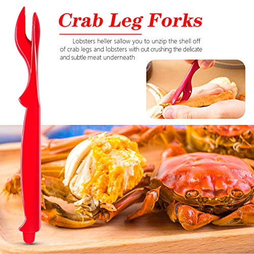 ZAUGONTW 6Pcs Crab Legs Crackers - Crackers Picks Tools Set for Lobster, Crab, Crawfish, Prawns, Shrimp, Easy Opener Shellfish picks knife, Seafood Tools - Image 4