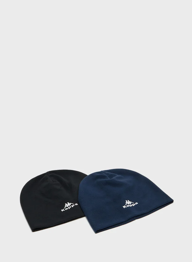 Kappa 2 Pack Logo Beanie