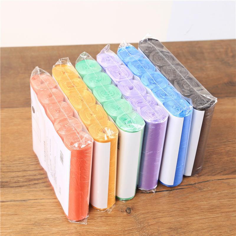 Household Garbage Bag Color Classification Disposable Thickened Garbage Bag Kitchen Plastic Bag Flat Mouth Large Garbage Bag - Image 4