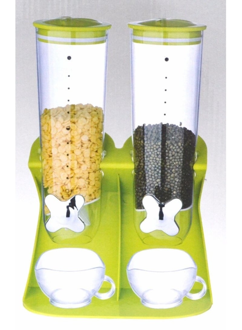 Double Cereal Dispenser Store and Organize Your Cereals with Ease - Image 2