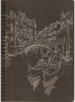 Lizy 17X24 Black Leaf Sketch Notebook 48Yp 120Gr  - Image 3