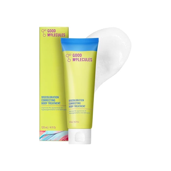 Good Molecules Discoloration Correcting Body Treatment - Anti-Pigment Cream with Niacinamide, Tranexamic Acid - Target Dark Spots and Moisturize - Skincare for Body
