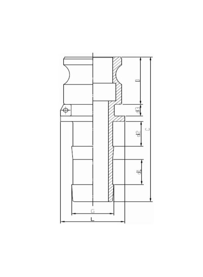 Brass Camlock Coupling Part (E 4'') - Image 2