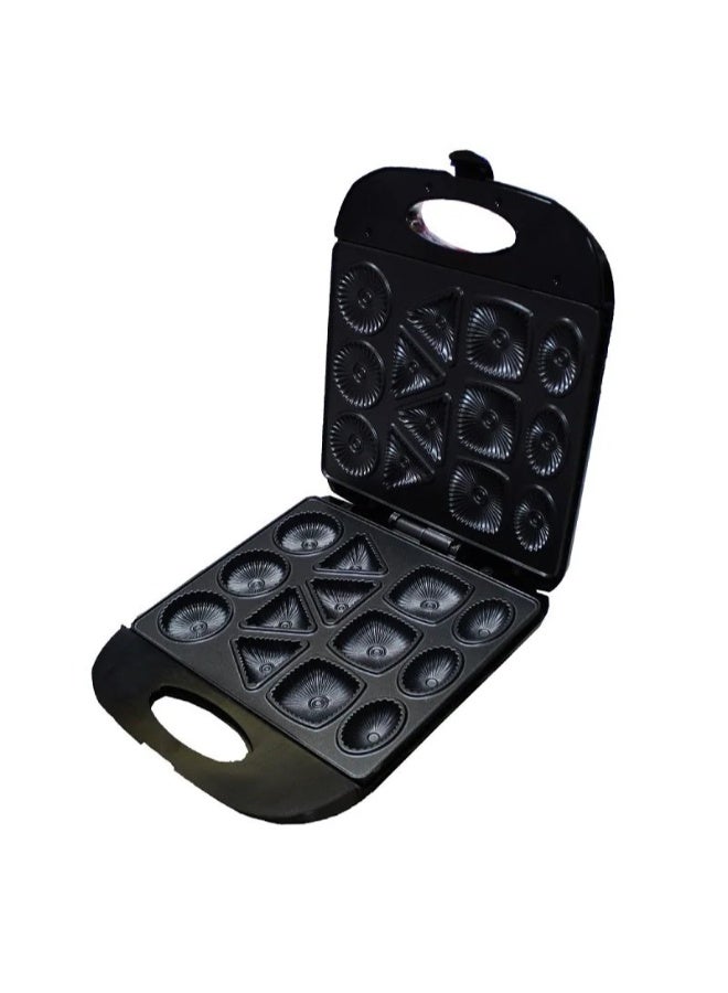 Dessini Regina OR-559 Waffle Maker, 13-Piece Mini Non-Stick Waffle Maker, Electric Countertop Waffle Machine - Image 2