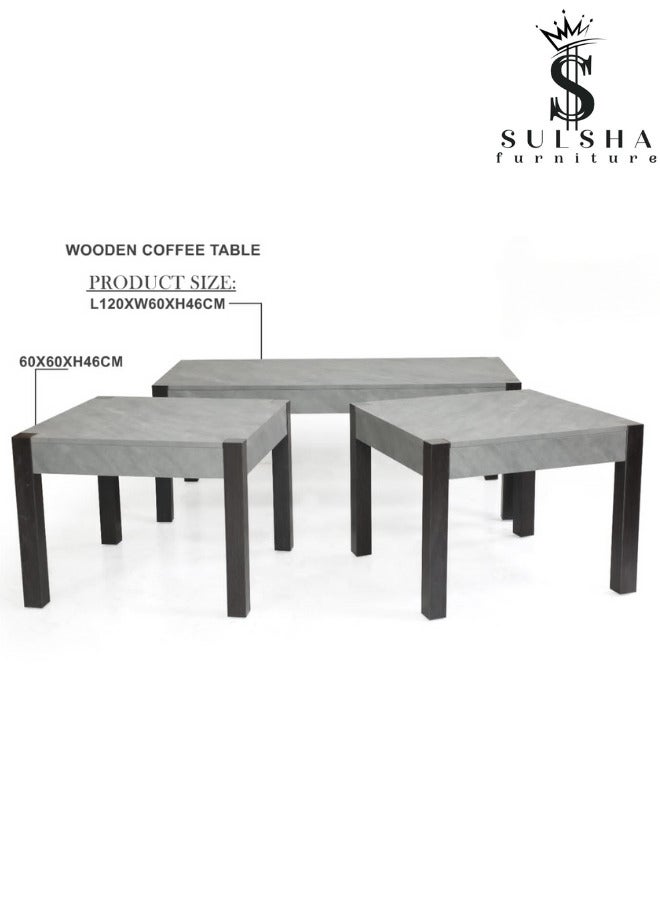 Sulsha Coffee Table , Center Table, Solid Wood Accent Table Crafted In Unique And Quality Material - Image 1