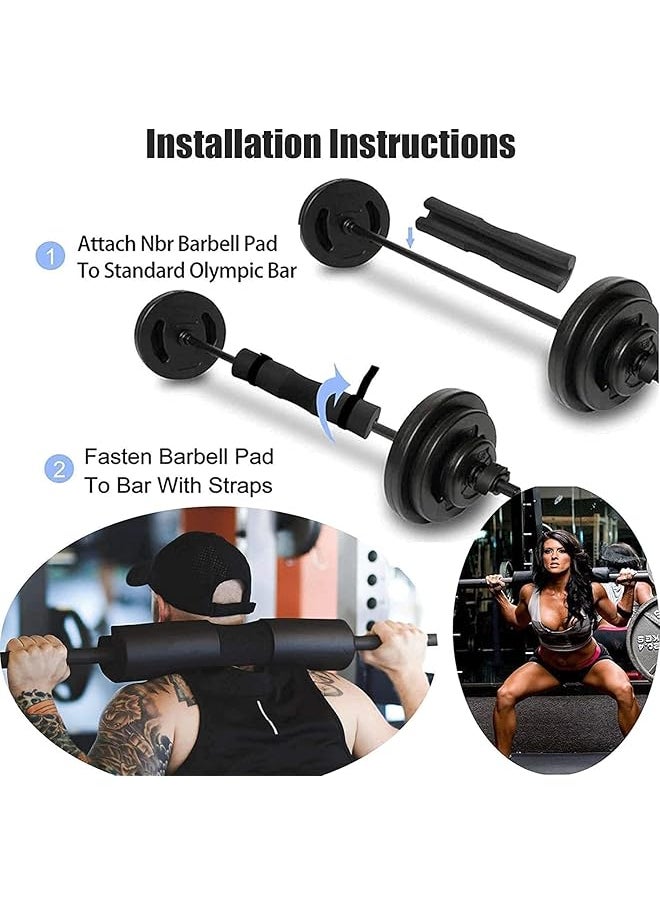 erorex - Beauenty Barbell Pad Squat Pad- Shoulder Support For Squats, Lunges & Hip Thrusts - For Olympic Or Standard Bars - Squat Sponge - Image 1