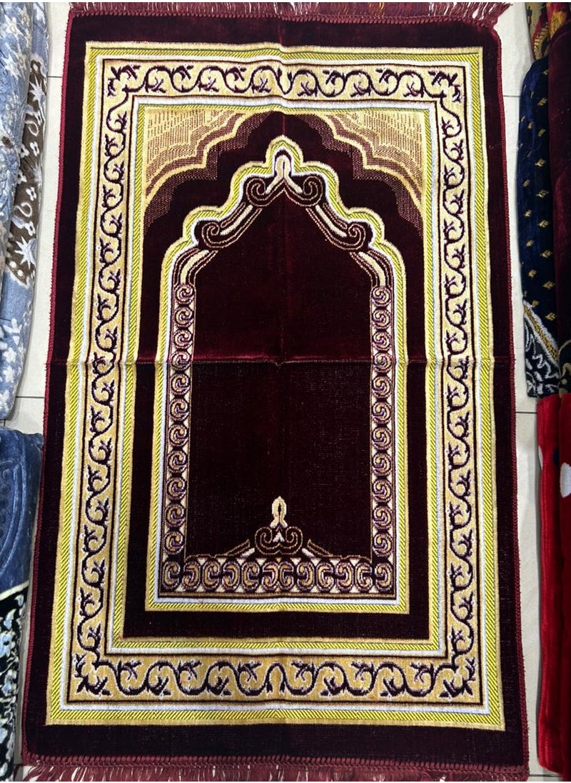 الصقر سجادة صلاة تركية للمسلمين من الصقر (70 × 110 سم)، مصلى | سجادة صلاة إسلامية للمنزل والمساجد | سجادة صلاة إسلامية | تصميم وجودة ممتازة | صنع في تركيا | ملمس ناعم مع ظهر مبطن من القطن (متعدد الألوان) 