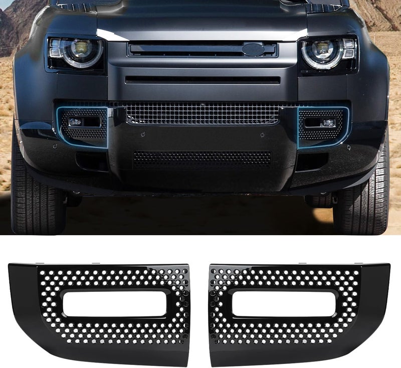 EVGoXMods Front Fog Light Cover Compatible with 20202025 Land Rover Defender 90 110 130 Fog Lamps Guard Protector Exterior Accessories