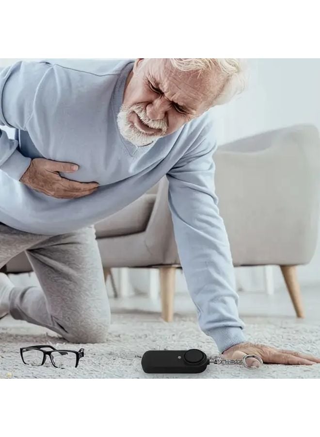 منبه الأمان الشخصي الوردي سلسلة مفاتيح مدمج جهاز أمني محمول للمفاتيح والحقائب وراكبي المواصلات في المناطق الحضرية - Image 4