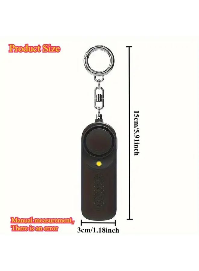 منبه الأمان الشخصي الوردي سلسلة مفاتيح مدمج جهاز أمني محمول للمفاتيح والحقائب وراكبي المواصلات في المناطق الحضرية - Image 3