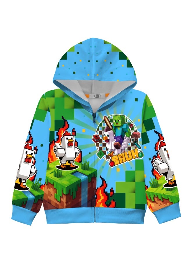 ماين كرافت كبير الأطفال سستة مقنعين سترة سترة كهدية للعائلة والأصدقاء - Image 1