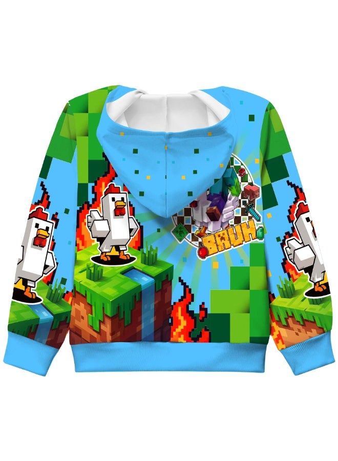 ماين كرافت كبير الأطفال سستة مقنعين سترة سترة كهدية للعائلة والأصدقاء - Image 2