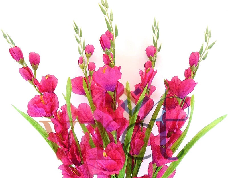 VRCT Artificial Gladiolus Flowers for Home, Garden, Party, Wedding Decoration -Set of 4 (Multicolor) - Image 2