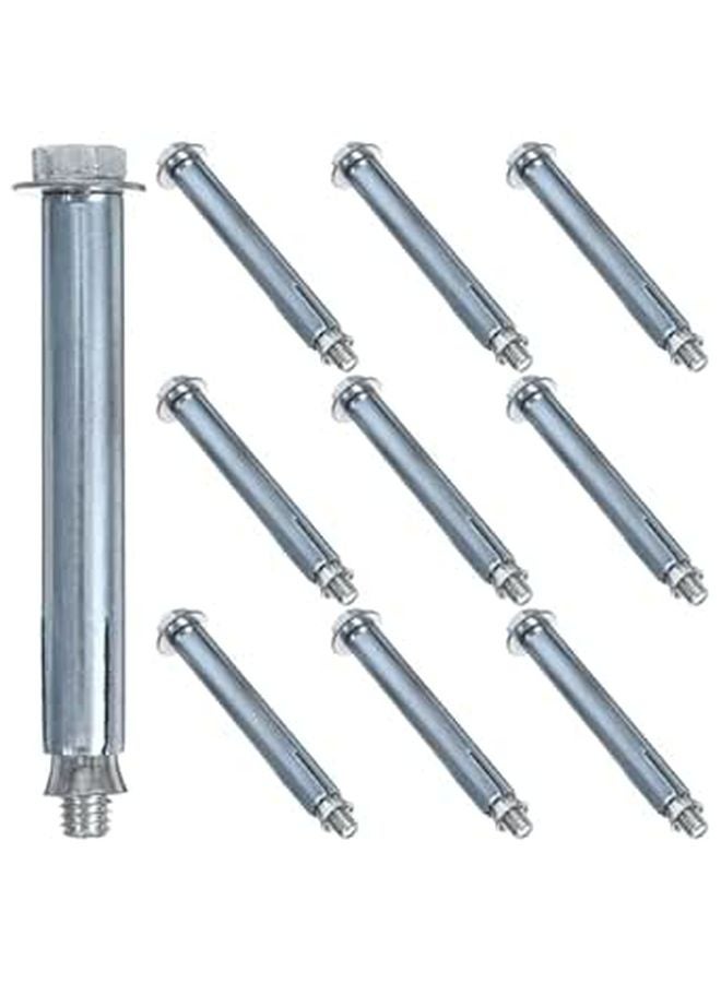 10Pcs M8 X 80mm Heavy Duty Concrete Expansion Anchor Bolts Fasteners for Speed Bumps Parking Lot Installation - Image 1