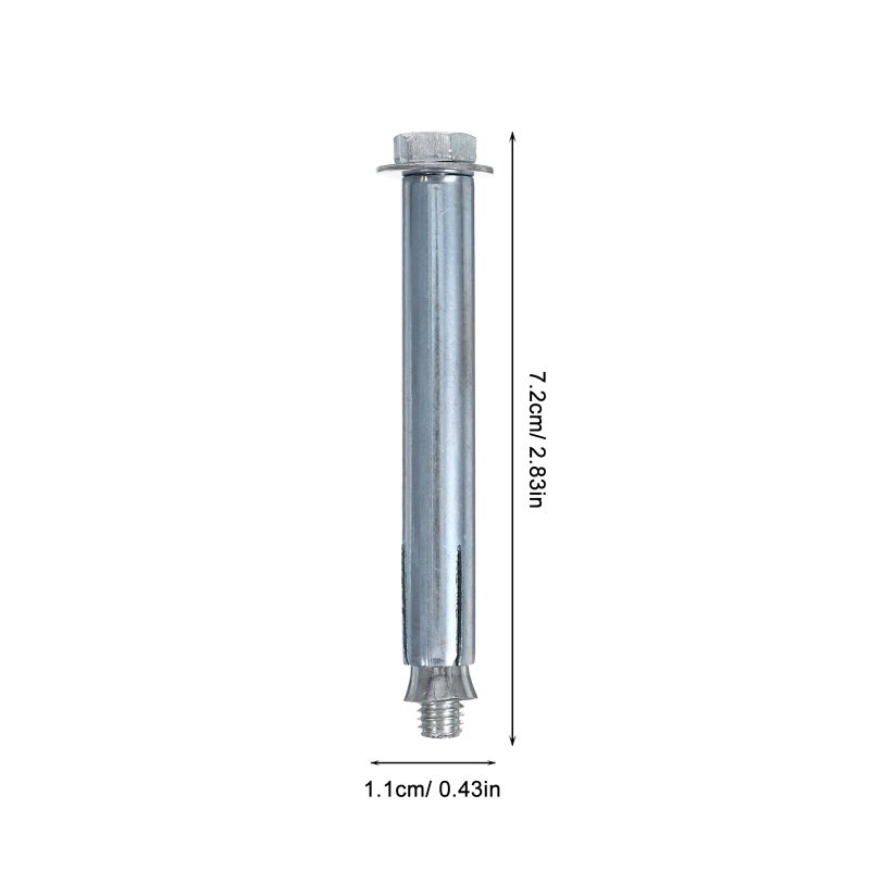 10Pcs M8 X 80mm Heavy Duty Concrete Expansion Anchor Bolts Fasteners for Speed Bumps Parking Lot Installation - Image 3