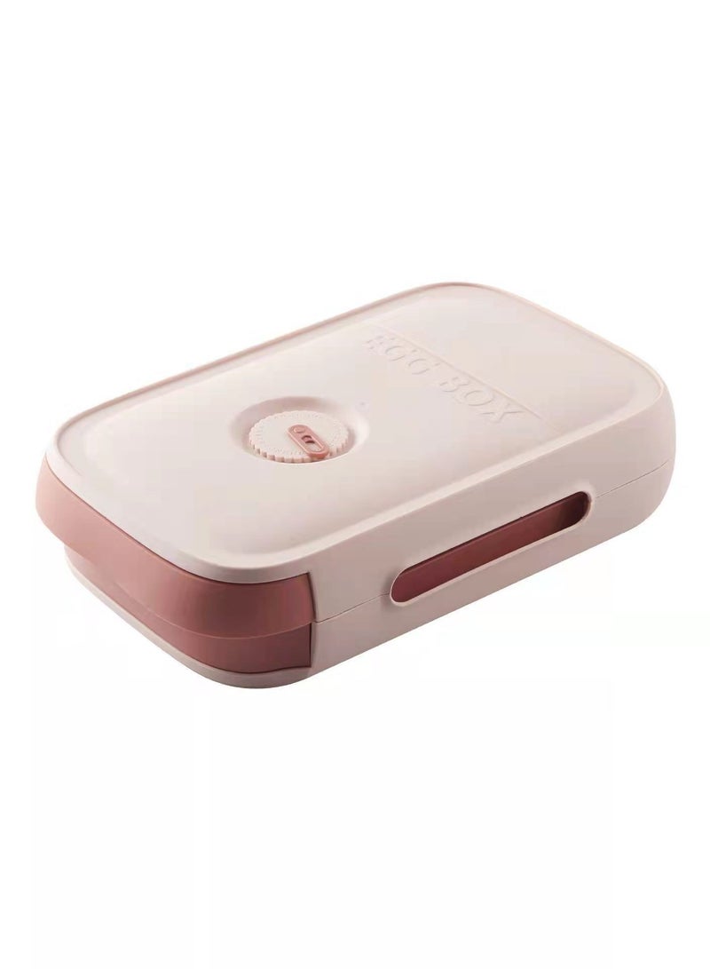 CLICKMART Drawer Design Egg Storage Box Pink - Image 2