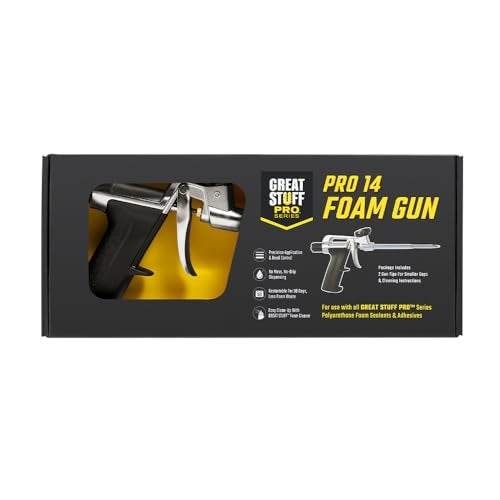 Great Stuff Pro 14 Foam Dispensing Gun, Silver - Image 1