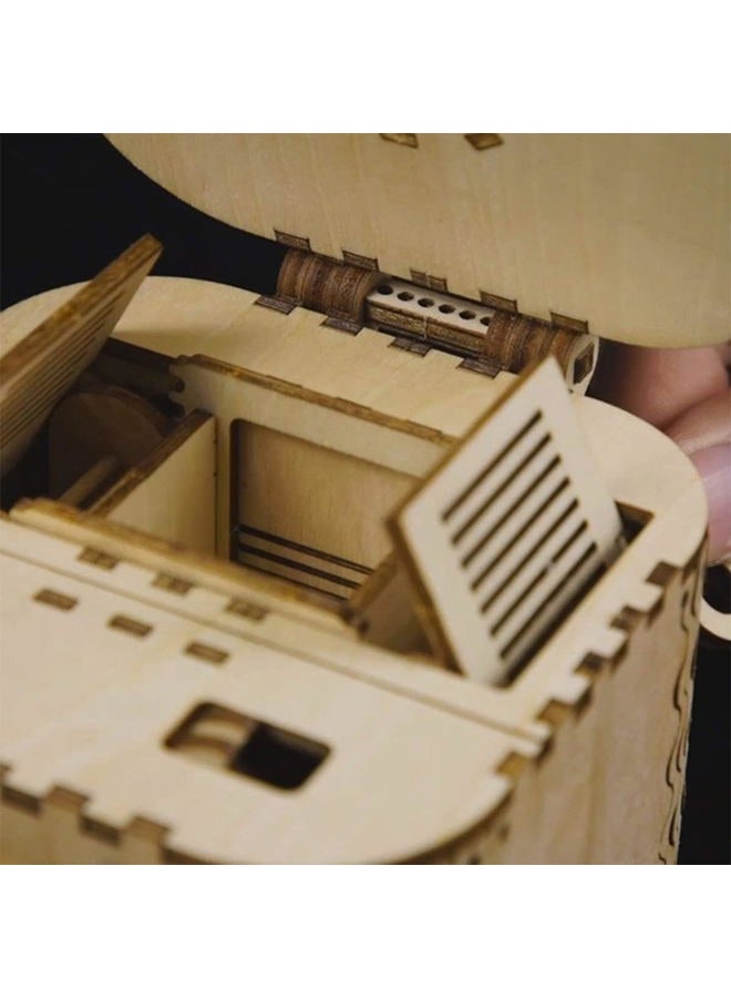 ROKR 3D Wooden Puzzle-Model Building Kits-DIY Assembled Toys(Treasure Box) - Image 5
