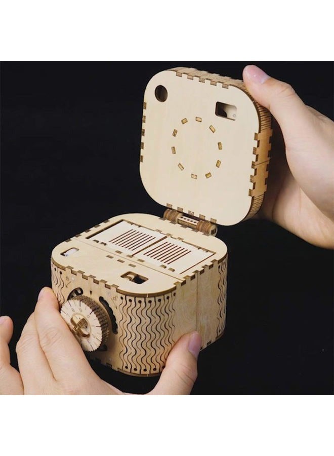 ROKR 3D Wooden Puzzle-Model Building Kits-DIY Assembled Toys(Treasure Box) - Image 4