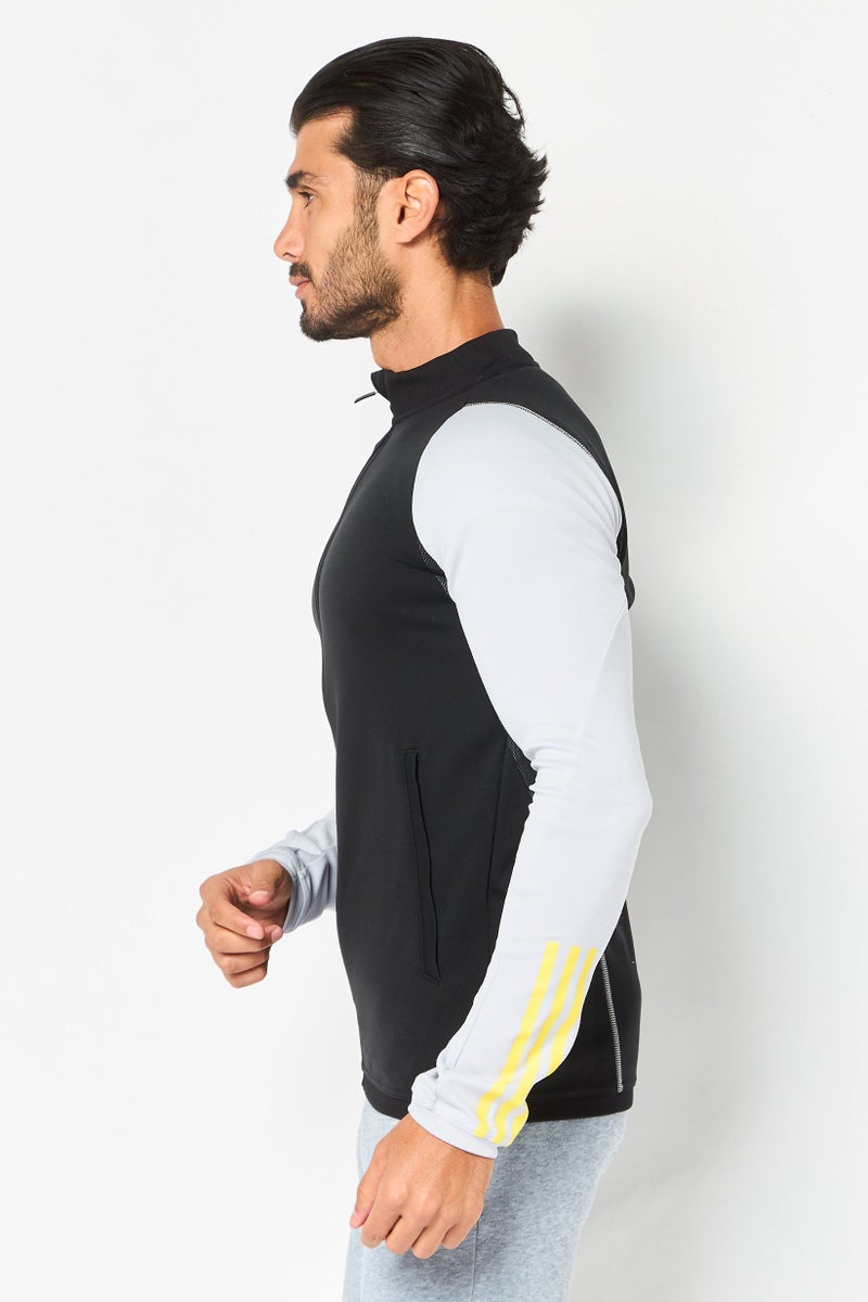 Adidas Men Sportswear Fit Long Sleeve Training Track Jacket, Multicolor - Image 3