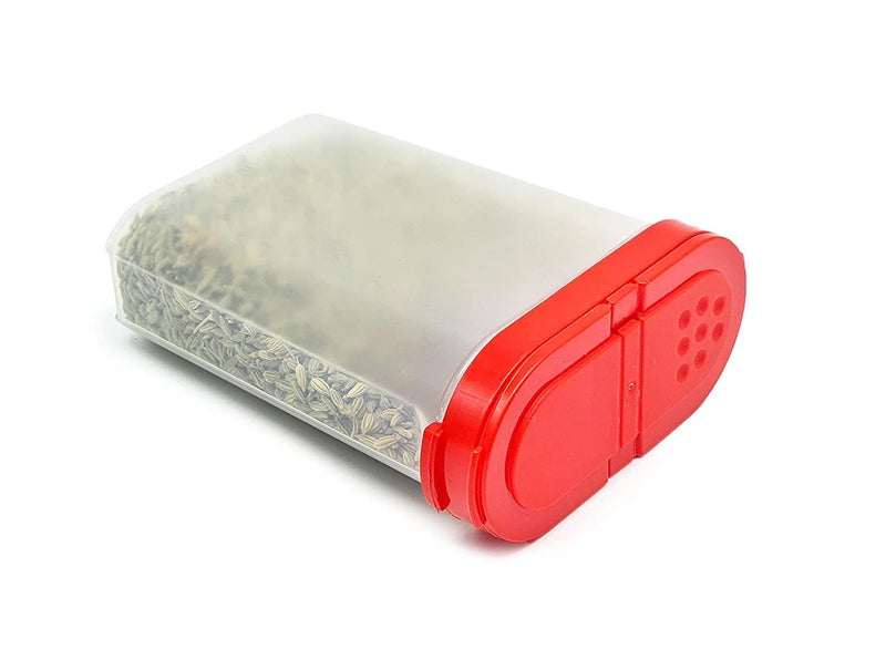 PUTHAK Clear Plastic Empty Spice Container Spice Jars with Lid Kitchen Bottle Dispenser Store SpiceHerbRubSugarSaltPepper 2 Way Lids SiftPour ShakerRefillable 4 Pack 300 ml - Image 5