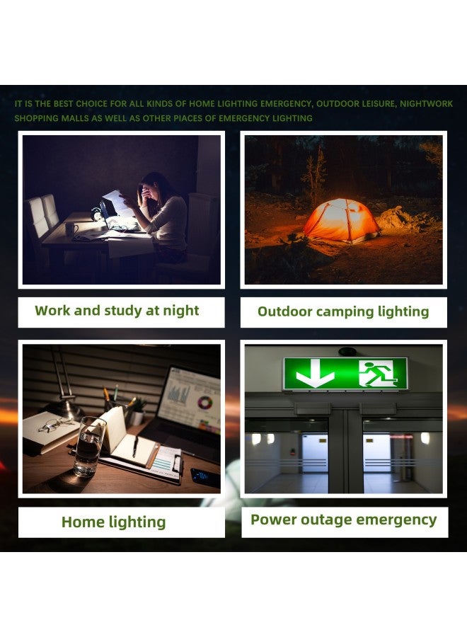 Dry Battery Rechargeable Dual-purpose LED Emergency Light Household Power Outage Lighting Outdoor Camping Light Portable Mobile Work Light-Color:LJ-5839-1 (LED + Tube + High Power LED Spotlight) - Image 3
