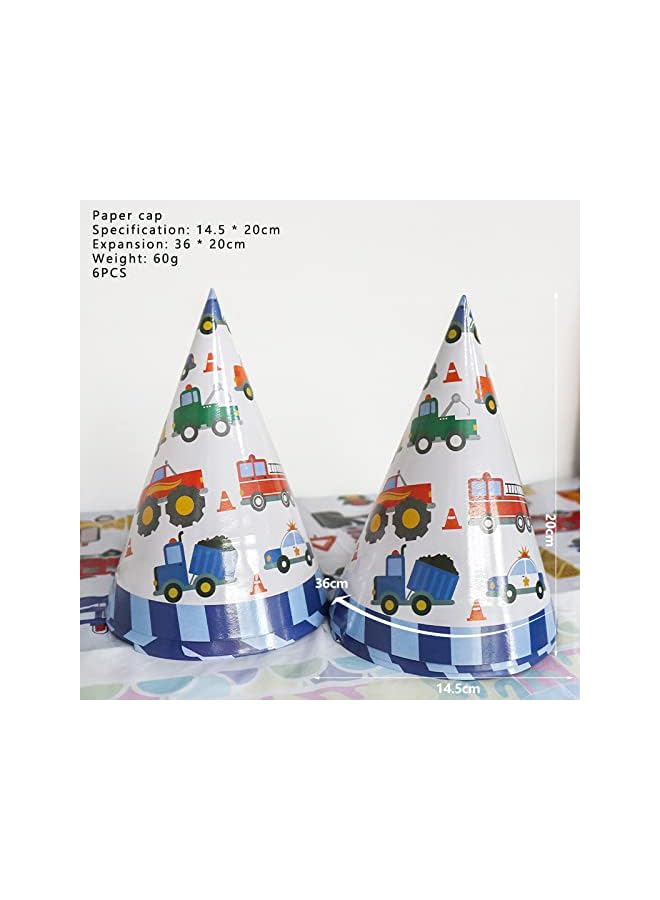 Raxoom Giggles Vehicle Theme Disposable Tableware 16 items/set for 10 people (136 pieces) - Image 4