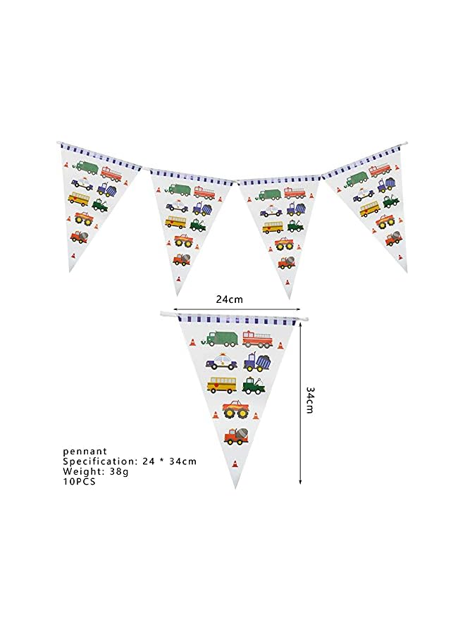 Raxoom Giggles Vehicle Theme Disposable Tableware 16 items/set for 10 people (136 pieces) - Image 3