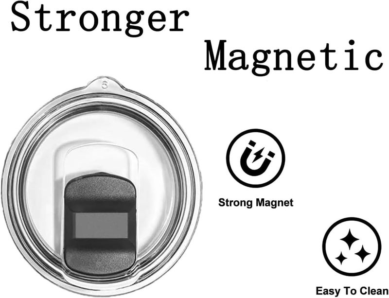 HZYH Magnetic Slider Replacement Block, Slider Lid Magnet For Yeti Lids 10 Oz, 14oz, 16 Oz, 20 Oz, 26 Oz, 30 Oz(4 Pack Black) - Image 3