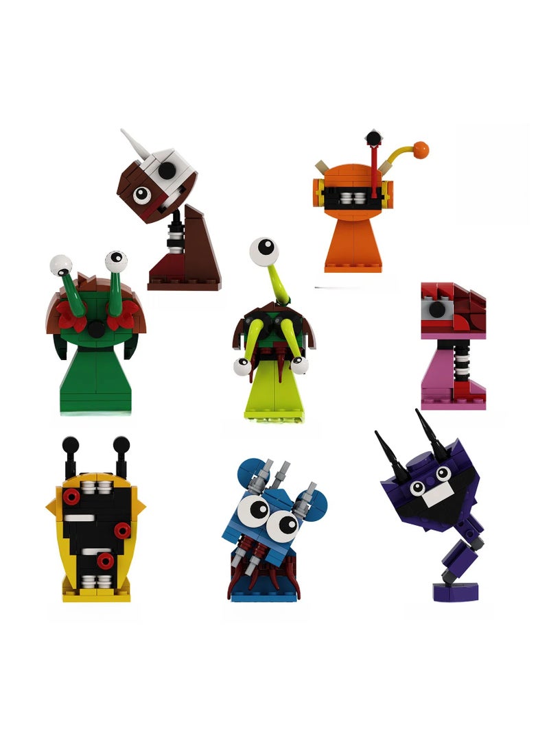 general 8pcs Rhythm Box Toy Character Model Anime PVC Model Ornament Gift Home Decoration, 10cm - Image 1