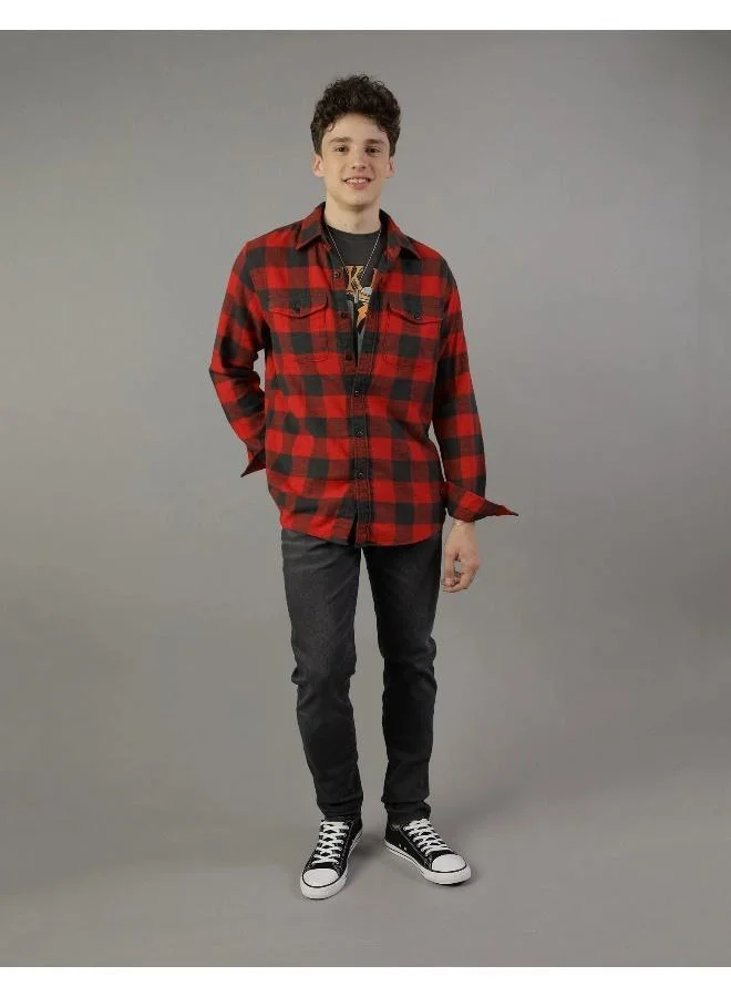 American Eagle Checked Regular Fit Shirt