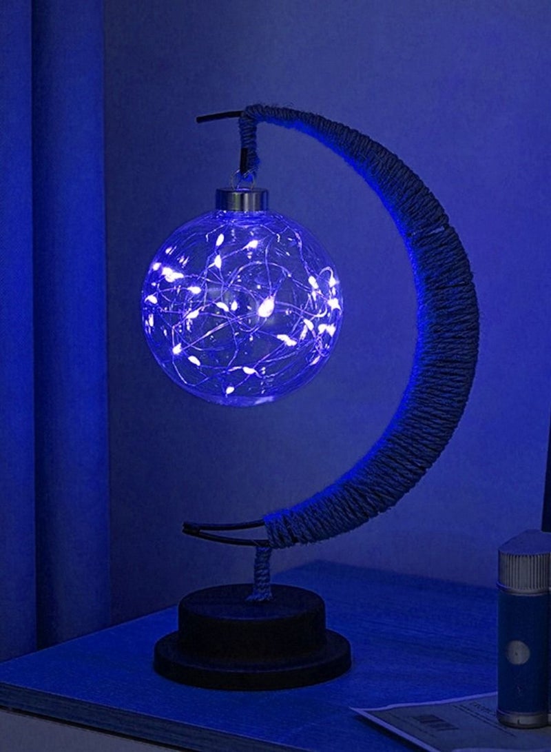 Loquat LED Iron Art Decorative Lamp Arab Style Gurban Festival Atmosphere Lamp 14*13*27cm  - Image 1
