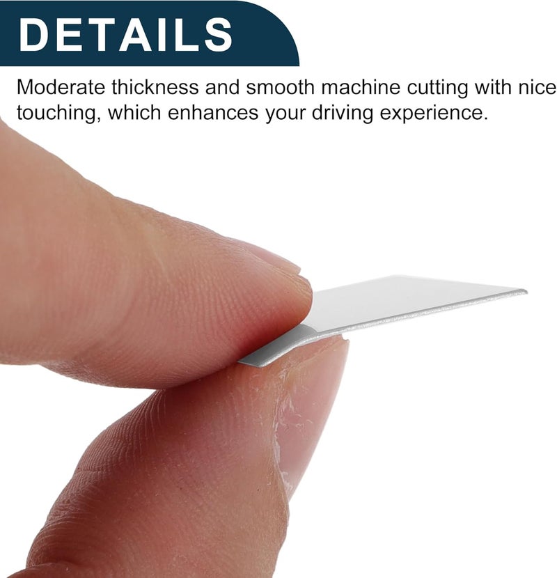 TUCKBOLD Gear Shift Panel Handbrake Parking Brake Button Sticker for VW Golf 8 MK8 R GTI 2020-2022 - Silver Tone - Image 4