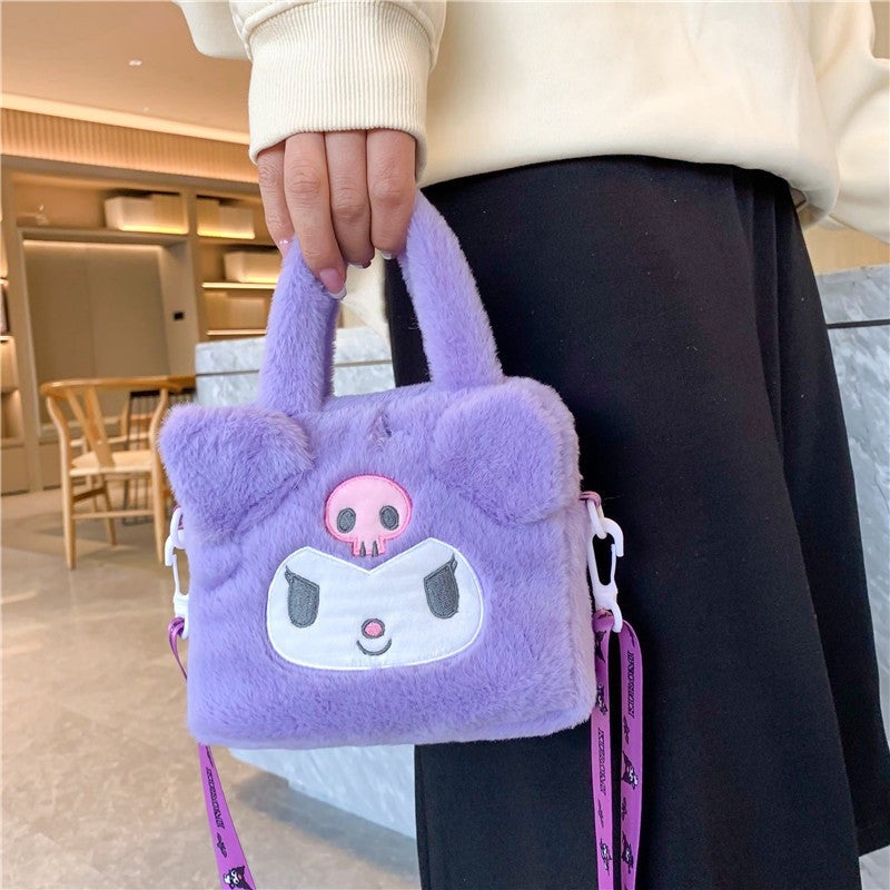 Bag New Six-Color Portable Messenger Bag Children Cute Student Plush Toy Square Small Bag Girl Cartoon - Image 4