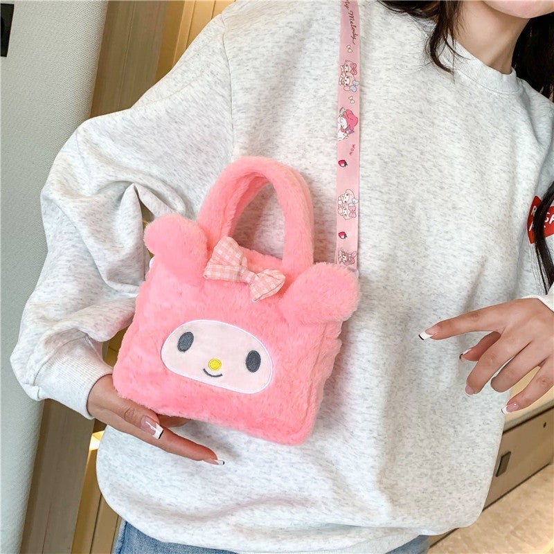 Bag New Six-Color Portable Messenger Bag Children Cute Student Plush Toy Square Small Bag Girl Cartoon - Image 5