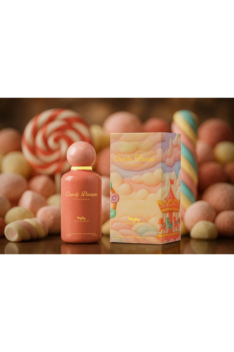لوي مارتن Candy Dream Eau De Parfum 100ml | Creamy Vanilla, Sugar & Marshmallow | Sweet Gourmand Fragrance