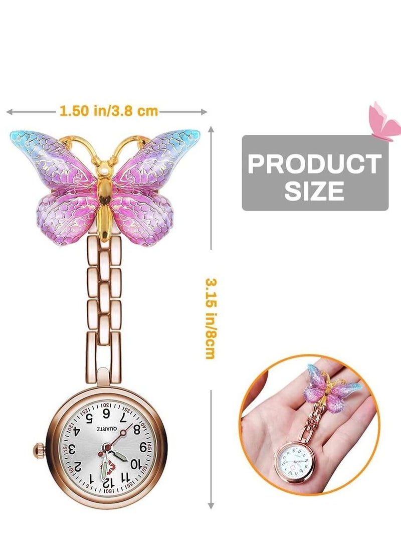 Nurses Fob Watches Quartz Nurses Watch Brooch Nurse Pocket Watch Nurse Accessories Fob Digital Watch Hanging Watch for Nurses Doctor Paramedic 2 PCS
