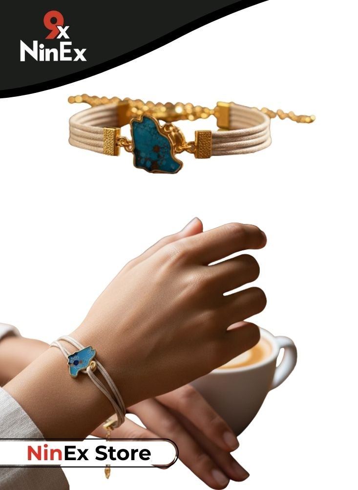 بريميم سوار مستوحى من التراث السعودي بتصميم شعار تقليدي – إكسسوار أنيق للمعصم ذو طابع ثقافي - Image 1