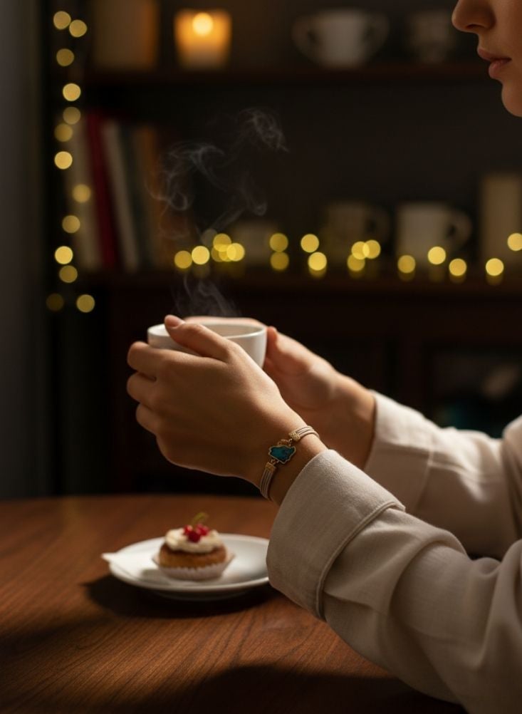 بريميم سوار مستوحى من التراث السعودي بتصميم شعار تقليدي – إكسسوار أنيق للمعصم ذو طابع ثقافي - Image 2