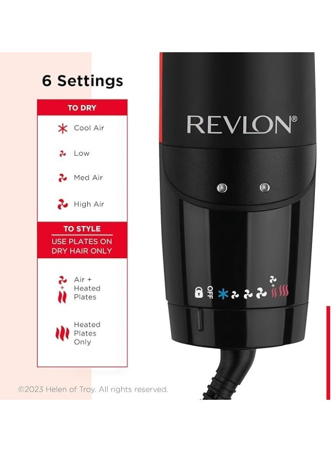 ريفلون مصفف الشعر Revlon RVDR5330ARB One-Step Air Straight، جهاز 2 في 1 يجمع بين مجفف الشعر ومكواة فرد الشعر. - Image 3