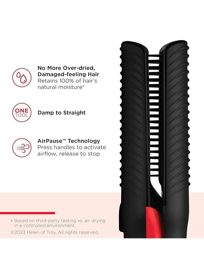ريفلون مصفف الشعر Revlon RVDR5330ARB One-Step Air Straight، جهاز 2 في 1 يجمع بين مجفف الشعر ومكواة فرد الشعر. - Image 2
