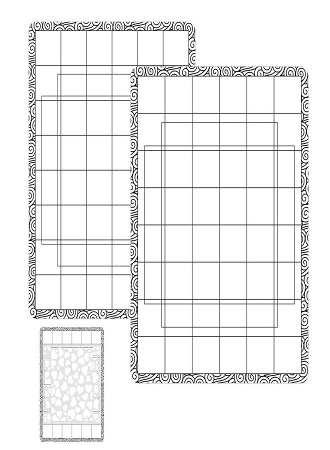 BAOFALI 2PCS 6.5X 8.5inch Stick and Stamp Mat, Low Stcik Mat Multi-Use Low Tack Mat；for DIY Projects Paper Card Scrapbooking to Hold Project in Placeholding Your Stencil in Place While Ink Blending. - Image 1