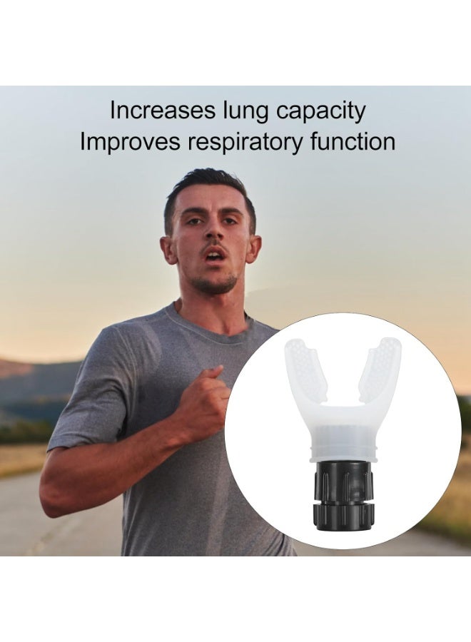 أنيوي جهاز تدريب الرئة المحمول،تمارين بطن جهاز تدريب التنفس، جهاز تدريب مقاومة التنفس للتمرين الفموي والعضلي،جهاز تمارين البطن تدريب اللياقة البدنية اليومي، تصميم سهل التنظيف - Image 2